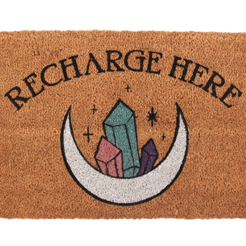 Door Mat - Natural recharge here crystal