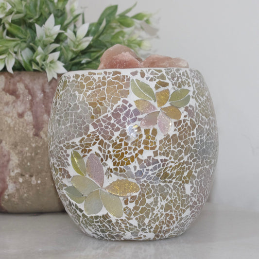 Mosaic Glass Vase Lamp - Frangipani