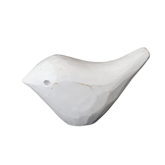 White Wooden Peace Dove - Standing