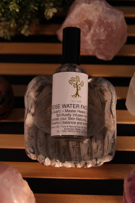 Sacred Clarity – Rose Water Crystal Face Mist - Clear Quartz