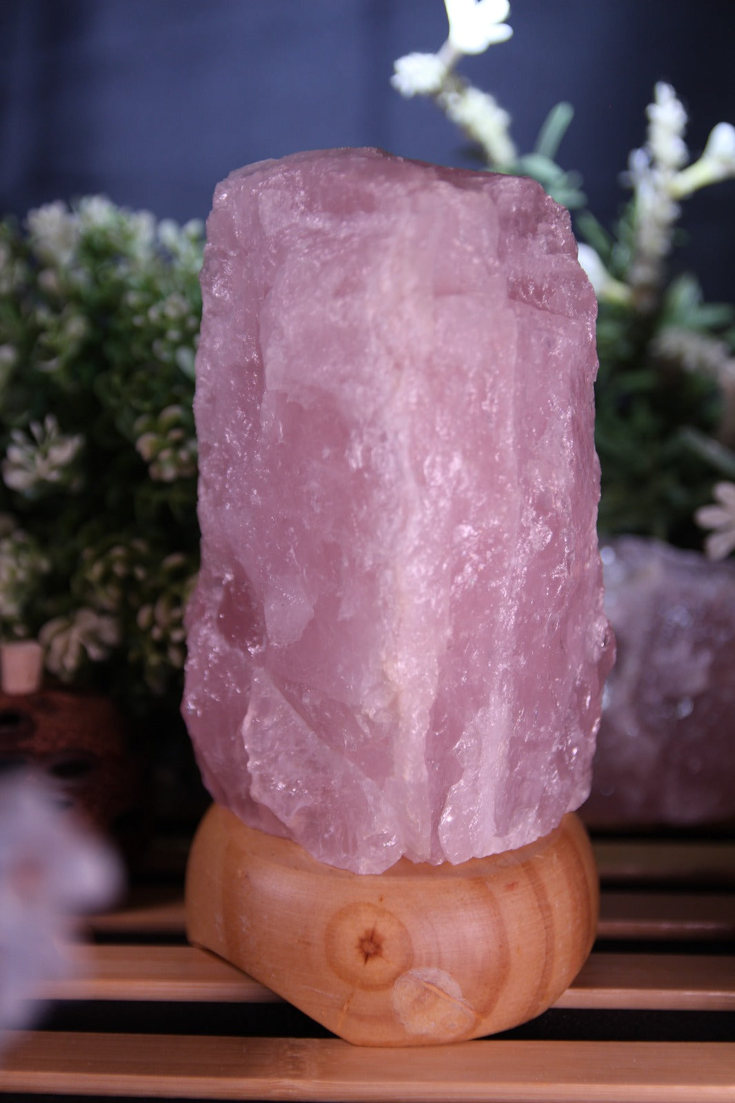 Rose Quartz Natural Lamp